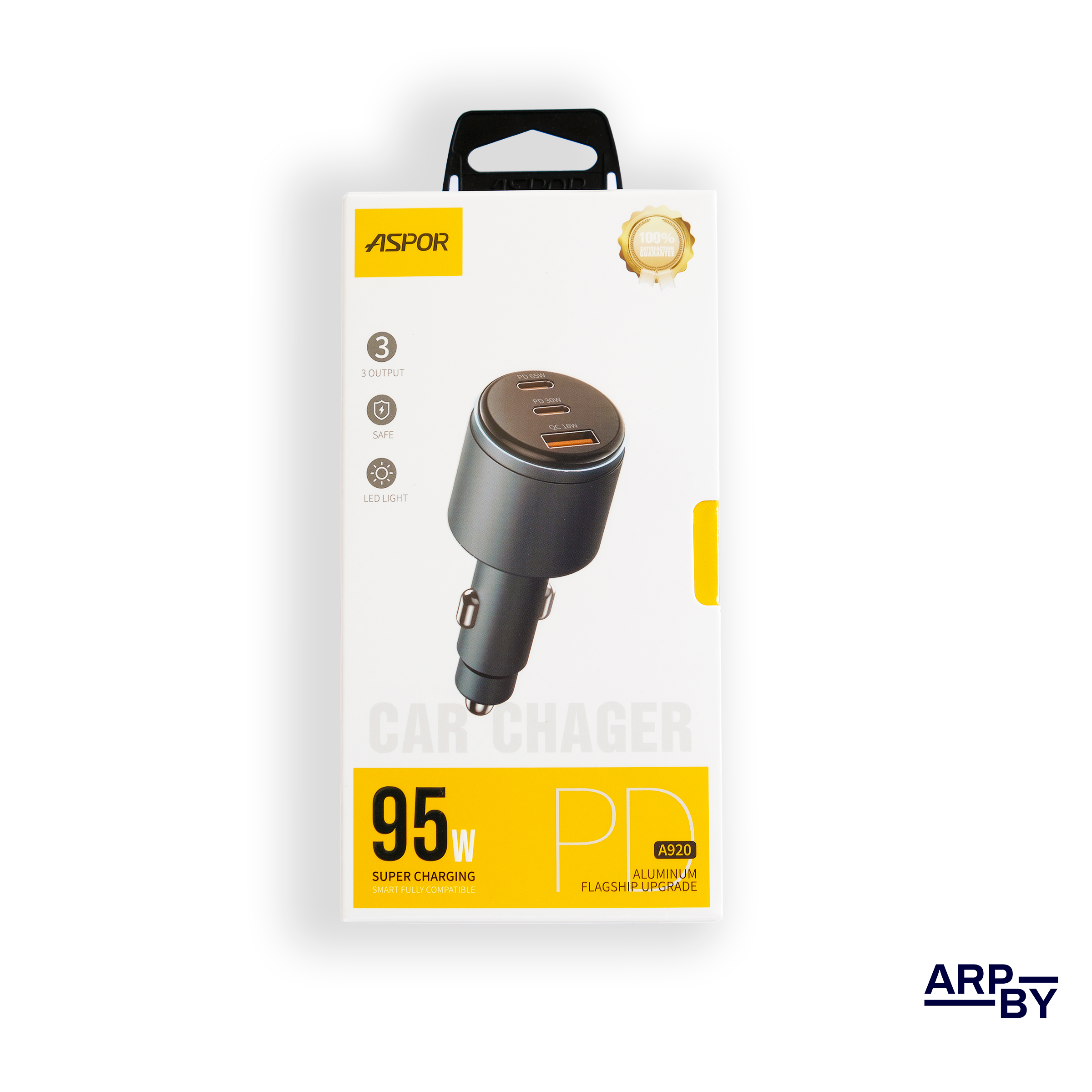 Carregador Isqueiro 3 Entradas Ultra Rápido 95W Carregador Isqueiro 3 Entradas Ultra Rápido 95W